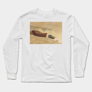 Storm On The English Coast by Winslow Homer Long Sleeve T-Shirt